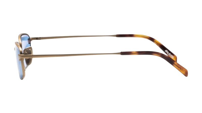 Stussy Simon Sunglasses Matte Gold/Light Blue Lens
