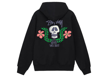 Stussy Skull Crest Hoodie Black