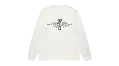 Stussy Skull Wings L/S Pigment Dyed Tee Natural