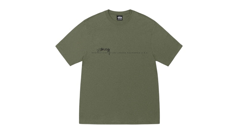 Stussy Smooth 80 Tee Olive