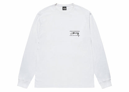 Stussy Smooth International L/S Tee White