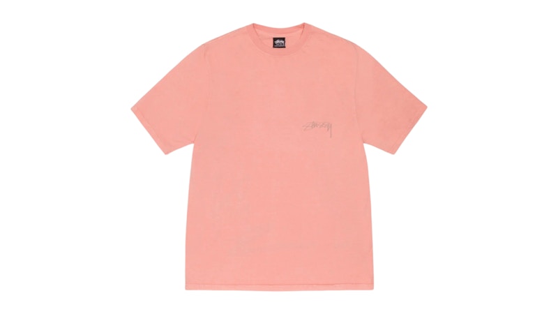 Stussy Smooth Reverse Pigment Dyed Tee Coral