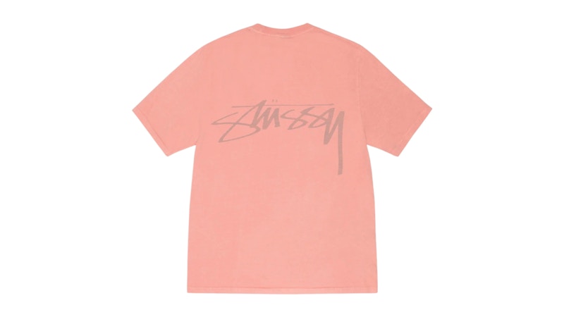 Stussy Smooth Reverse Pigment Dyed Tee Coral