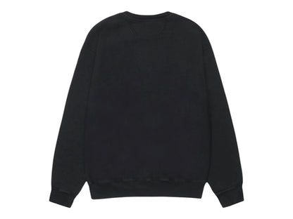 Stussy Smooth Stock Pigment Dyed Crew Black