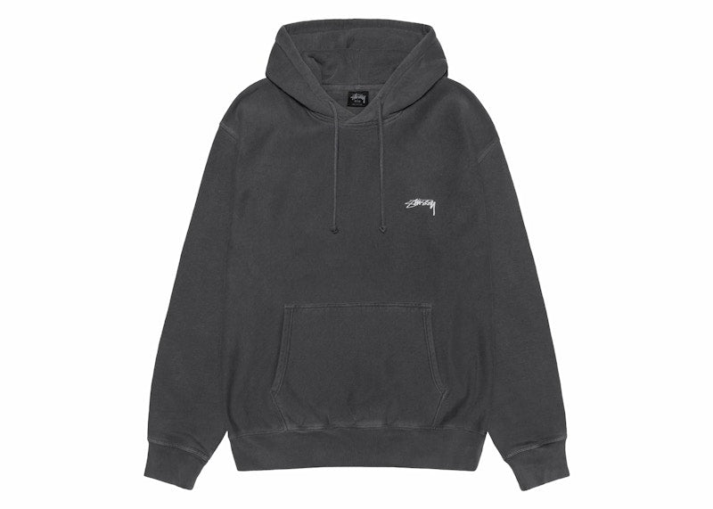 Stussy Smooth Stock Pigment Dyed Hoodie Black