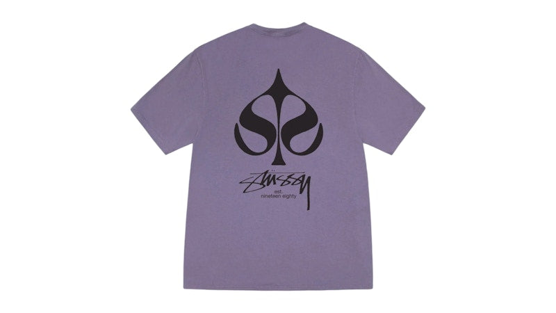 Stussy Spade Pigment Dyed Tee Grape