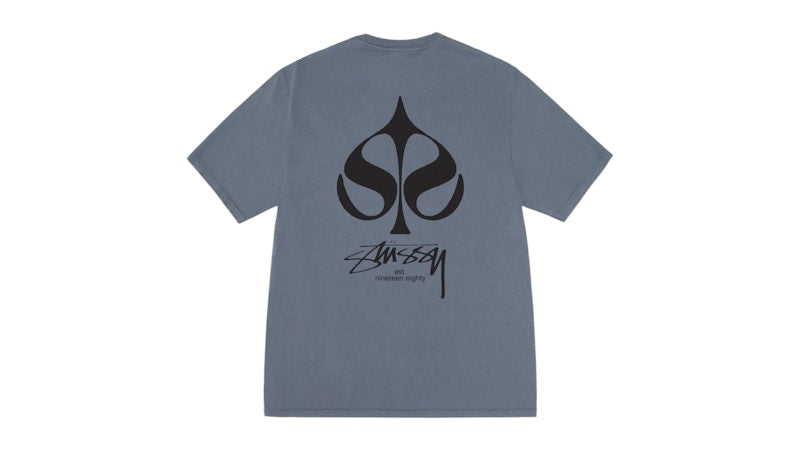 Stussy Spade Pigment Dyed Tee Navy