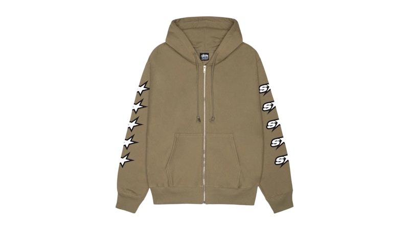 Stussy Speedway Zip Hoodie Army
