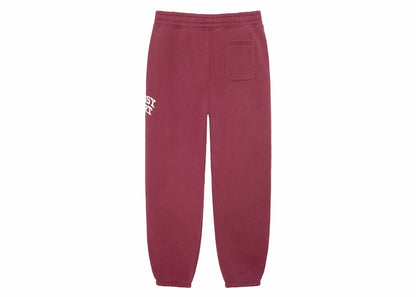 Stussy Sport Crackle Fleece Pant Burgundy