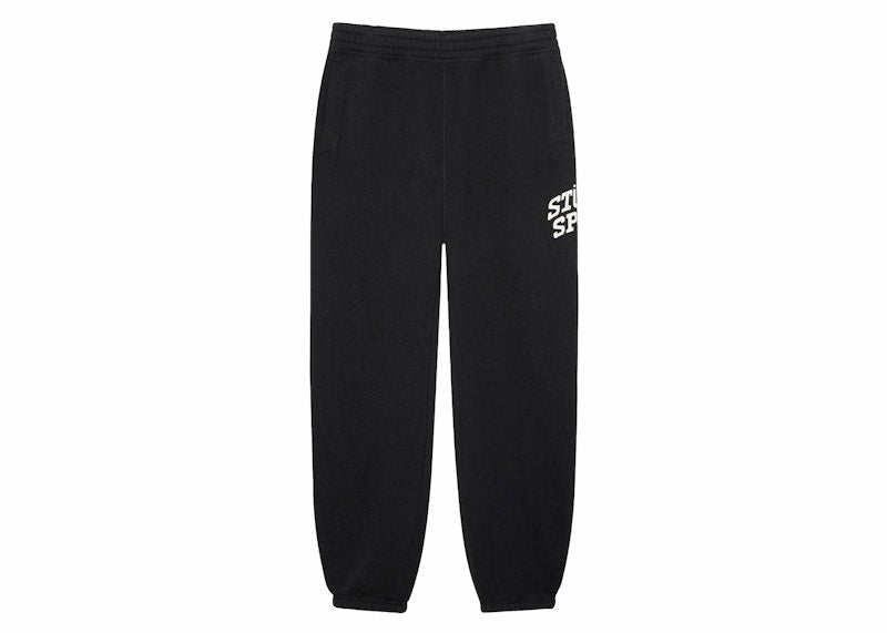 Stussy Sport Crackle Fleece Pant Washed Black