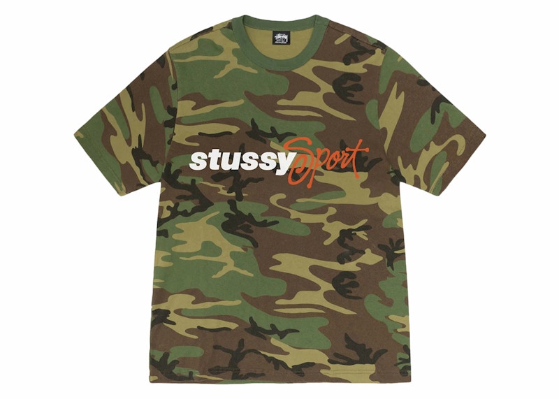 Stussy Sport Script Tee Camo