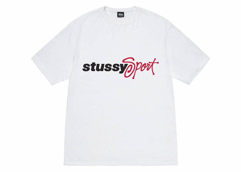 Stussy Sport Script Tee White