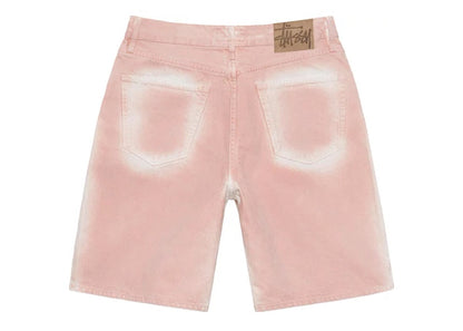 Stussy Spray Dye Big Ol' Shorts Faded Pink