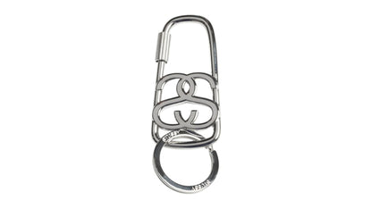 Stussy Ss Link Twist Carabiner Brushed Nickel