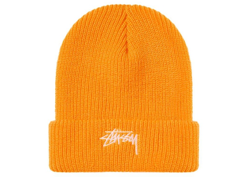 Stussy Stock Cuff Beanie Blaze Orange