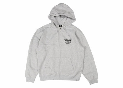 Stussy Stock DSM Singapore Zip Hoodie Ash Heather