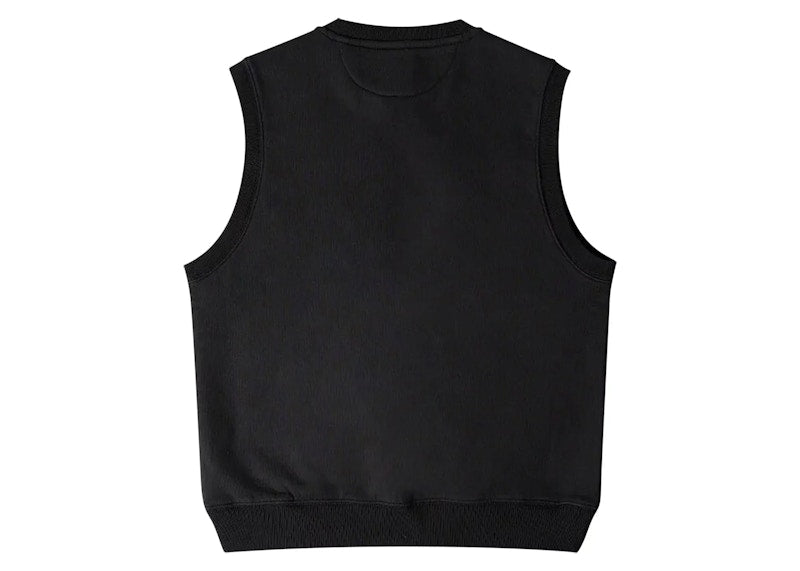 Stussy Stock Fleece Vest Black