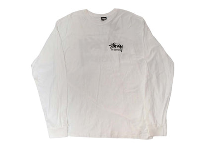 Stussy Stock L.A. LS T-shirt White