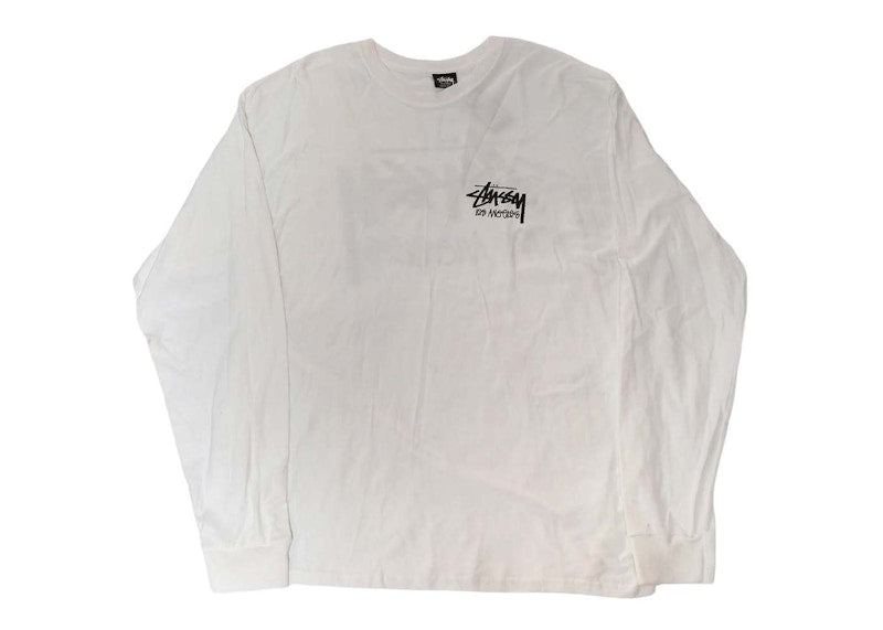 Stussy Stock L.A. LS T-shirt White