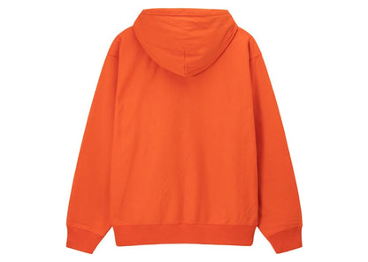 Stussy Stock Logo Hoodie Orange