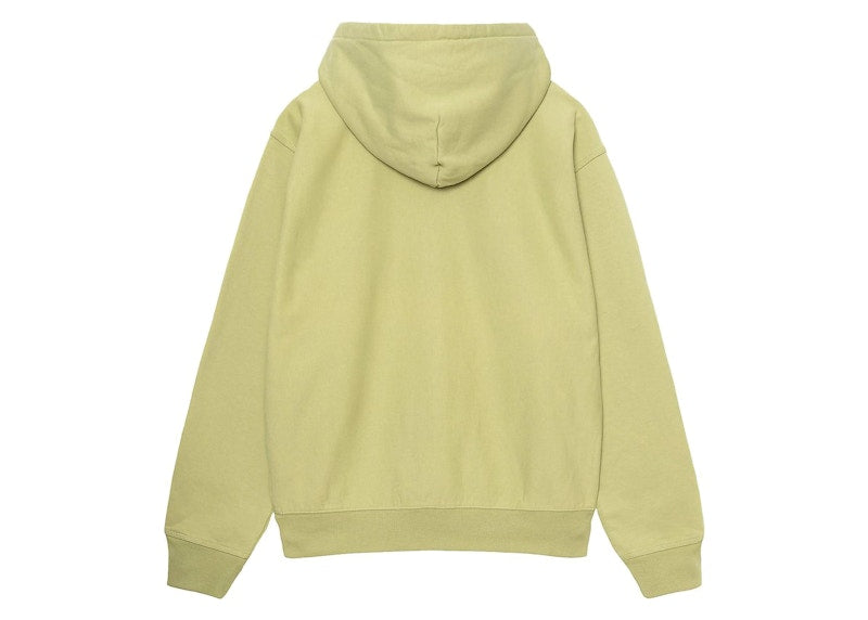 Stussy Stock Logo Zip Hoodie Pale Green