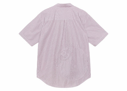Stussy Stripe Boxy S/S 8 Ball Shirt Burgundy