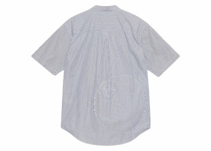 Stussy Stripe Boxy S/S 8 Ball Shirt Navy