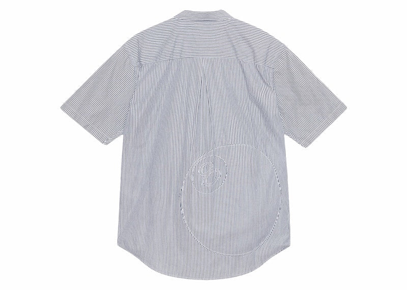 Stussy Stripe Boxy S/S 8 Ball Shirt Navy