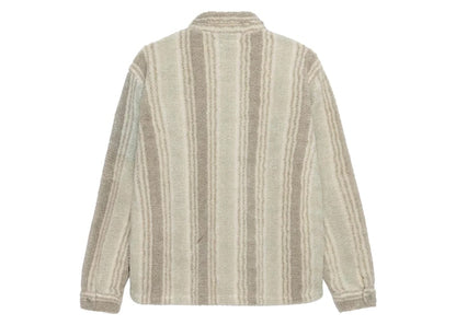 Stussy Stripe Sherpa Shirt Natural