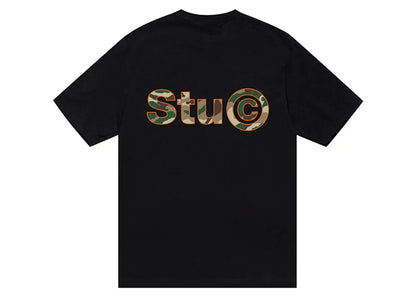 Stussy Stu C. Camo Tee Black