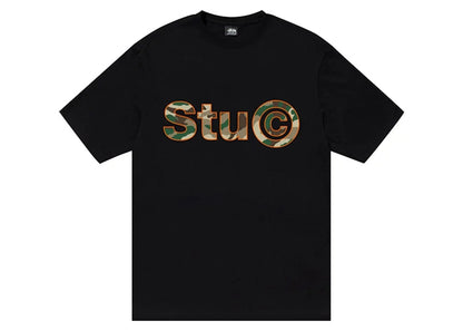 Stussy Stu C. Camo Tee Black