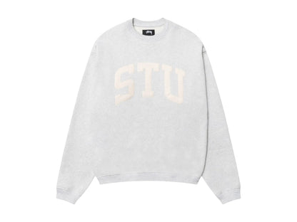 Stussy Stu Relaxed Crew Ash Heather