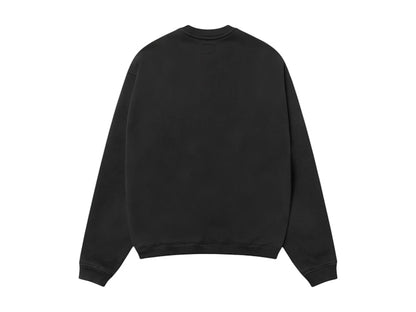 Stussy Stu Relaxed Crew Black