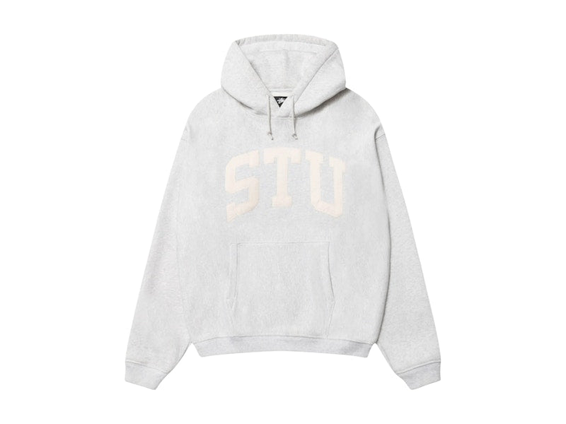 Stussy Stu Relaxed Hoodie Ash Heather