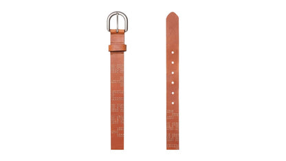 Stussy Stud Letter Belt Worn Tan