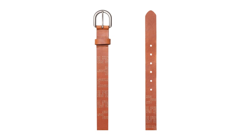 Stussy Stud Letter Belt Worn Tan