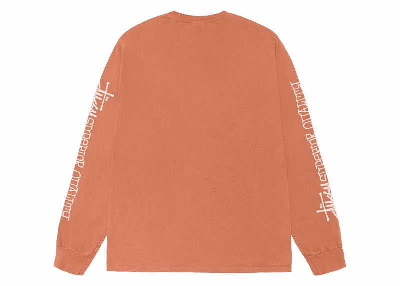 Stussy Superior Quality Pigment Dyed L/S Tee Rust
