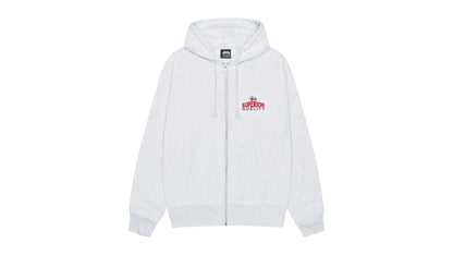 Stussy Superior Quality Zip Hoodie (SS25) Ash Heather