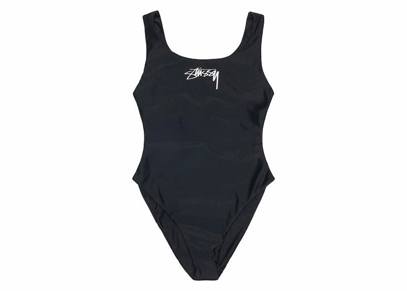 Stussy Surf Stock One Piece Swimsuit Black