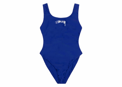 Stussy Surf Stock One Piece Swimsuit Blue