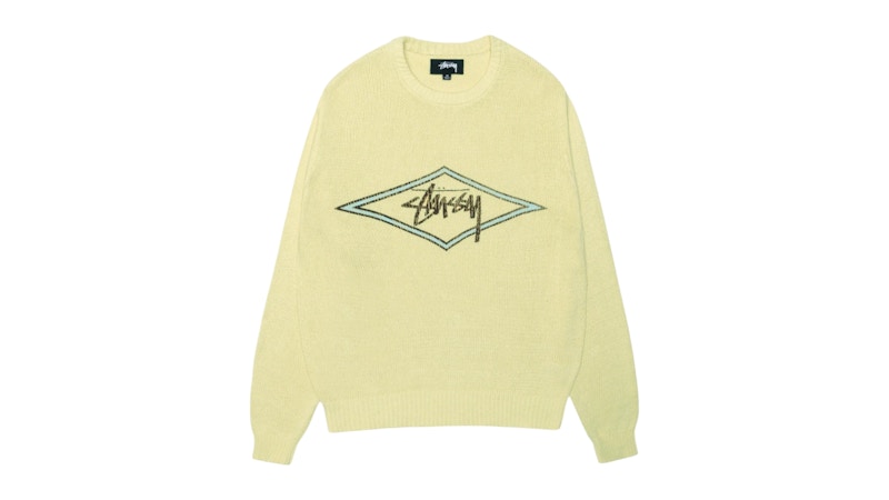 Stussy Surf Team Sweater Faded Lime