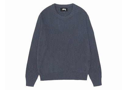Stussy Surfman Icon Cotton Linen Crew Dusty Blue