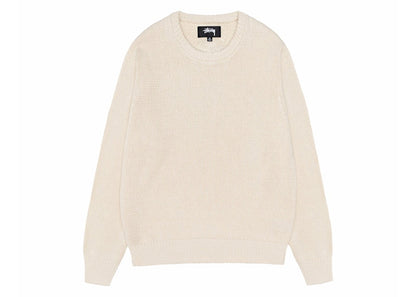 Stussy Surfman Icon Cotton Linen Crew Ivory