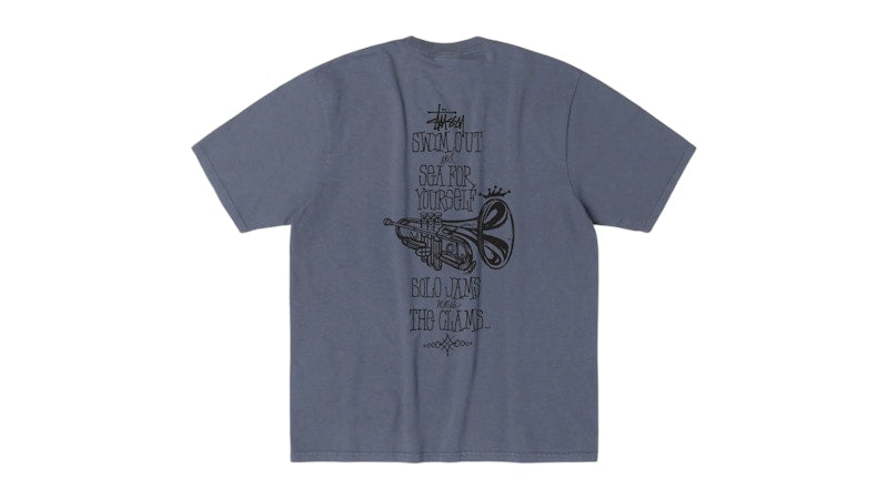 Stussy Swim Out Pigment Dyed Tee Navy