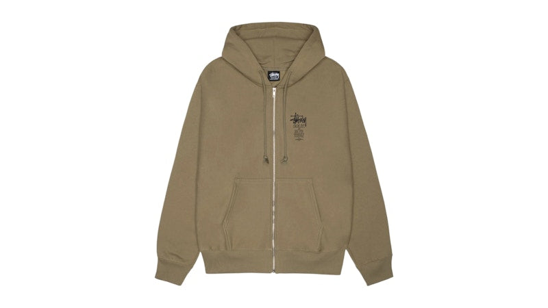 Stussy Swim Out Zip Hoodie Army