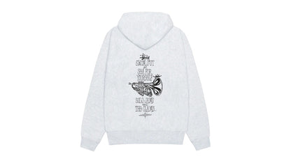 Stussy Swim Out Zip Hoodie Ash Heather