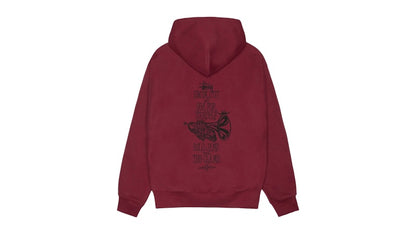 Stussy Swim Out Zip Hoodie Wine