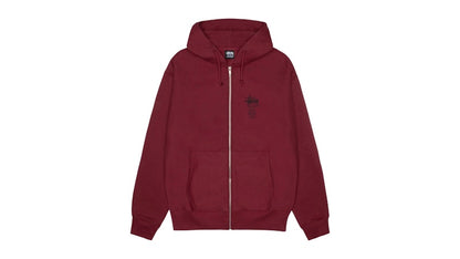 Stussy Swim Out Zip Hoodie Wine