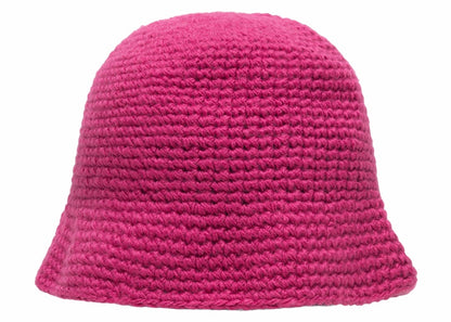 Stussy Swirly S Knit Bucket Hat Berry