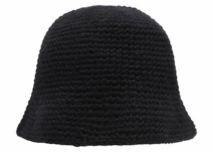 Stussy Swirly S Knit Bucket Hat Black